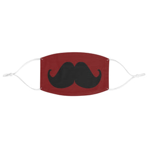 Red Mega Mustache Fabric Face Mask - One size - Accessories