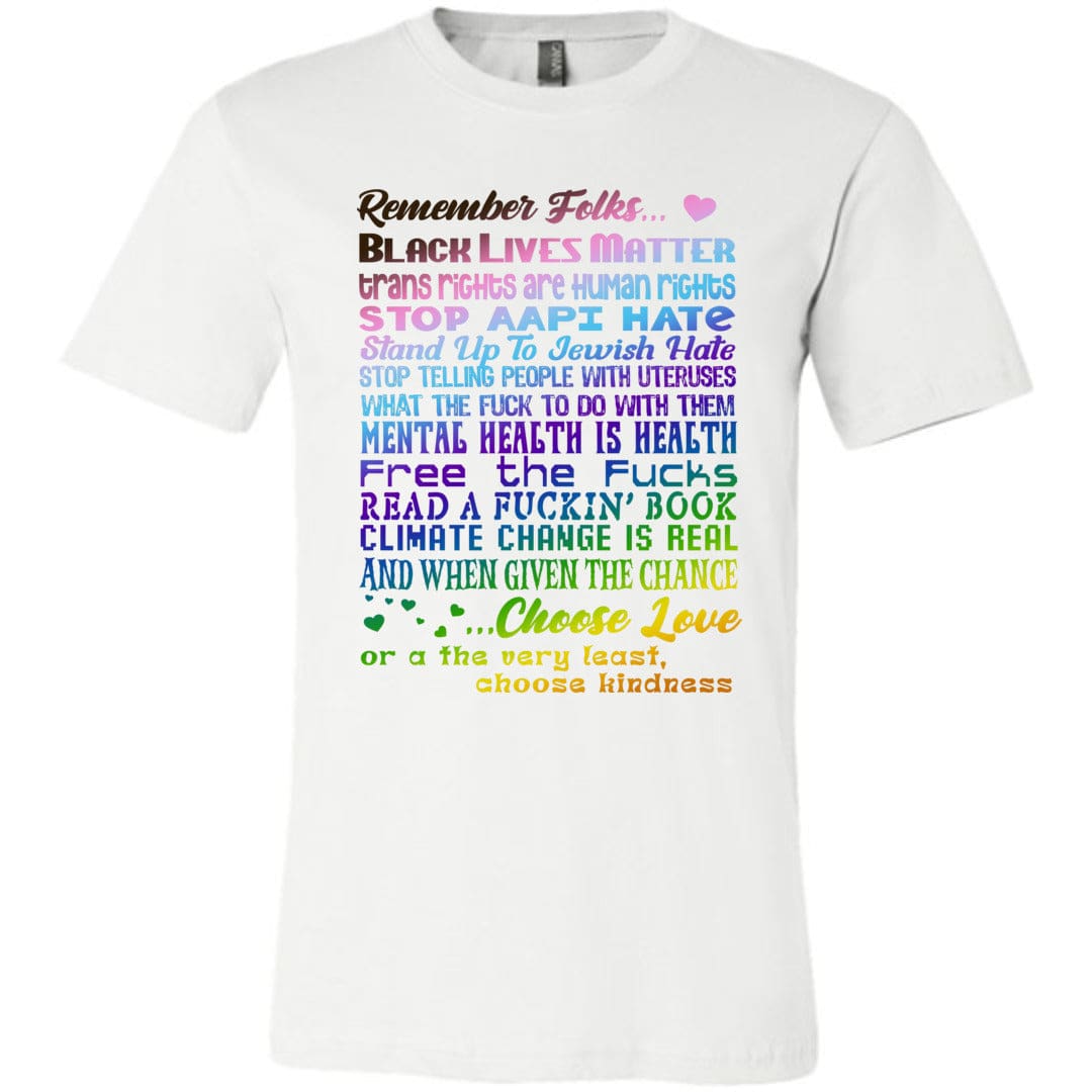 Remember Folks Updated Unisex Premium Tee - White / XS