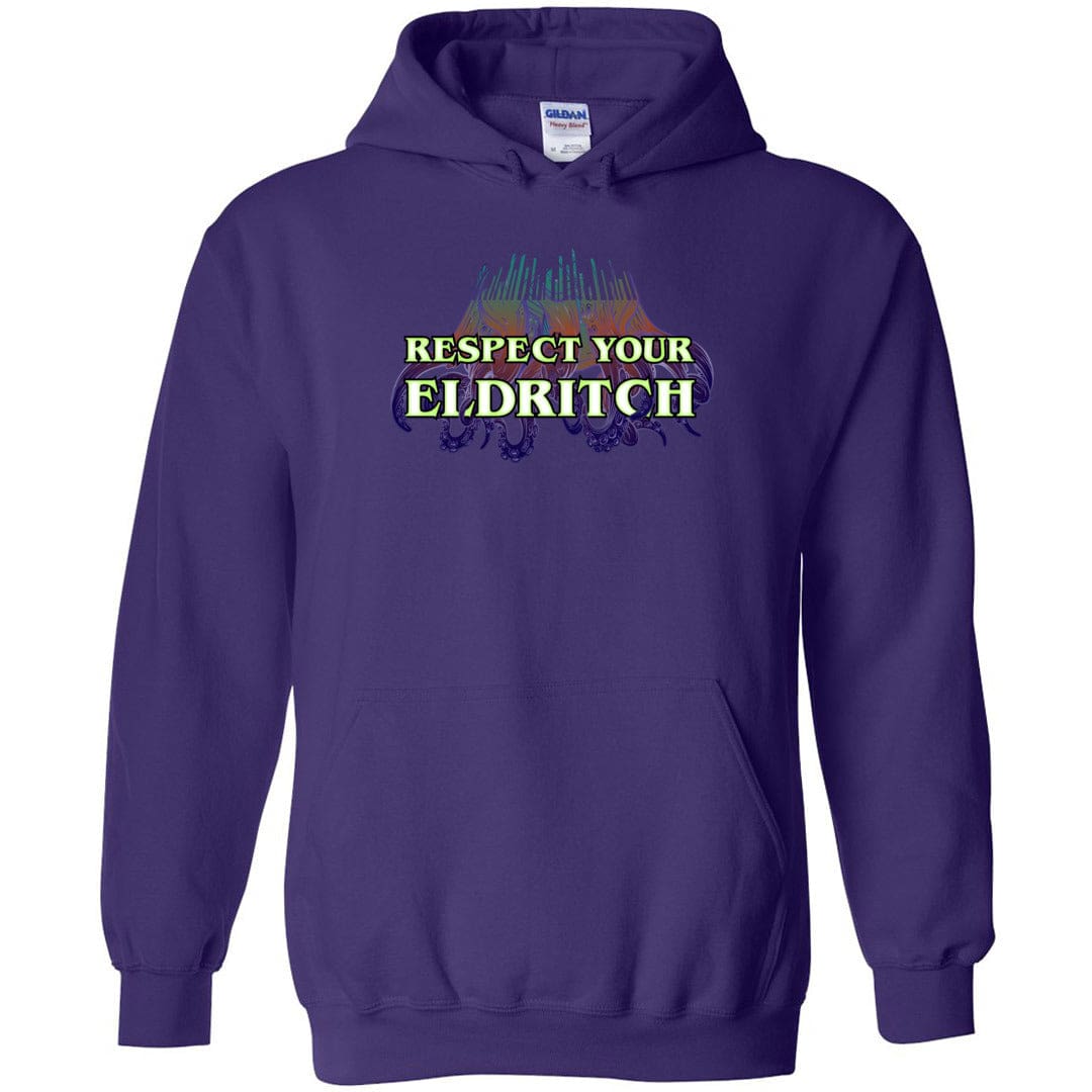 Respect Your Eldritch Unisex Pullover Hoodie - Purple / S