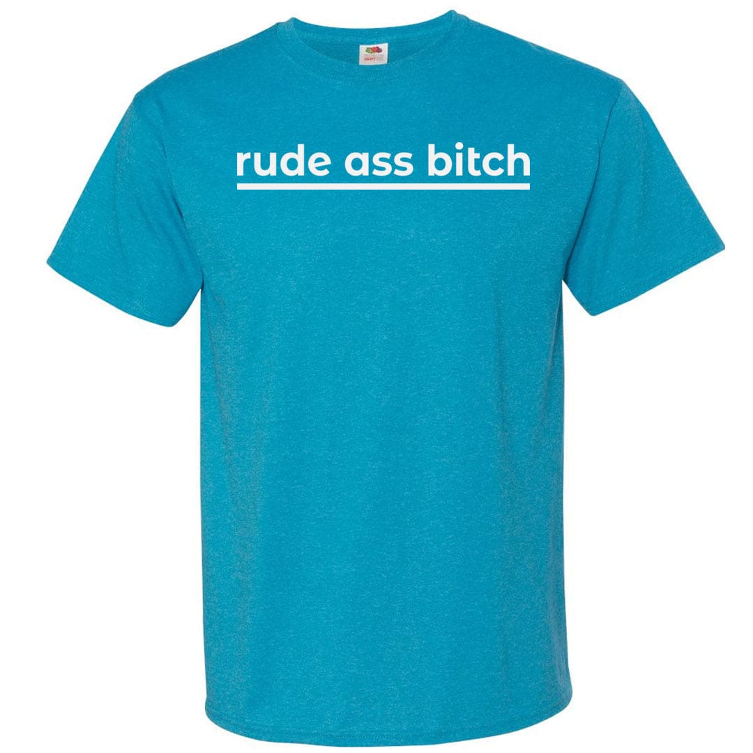 rude ass bitch Unisex Classic Tee - Turquoise Heather / S