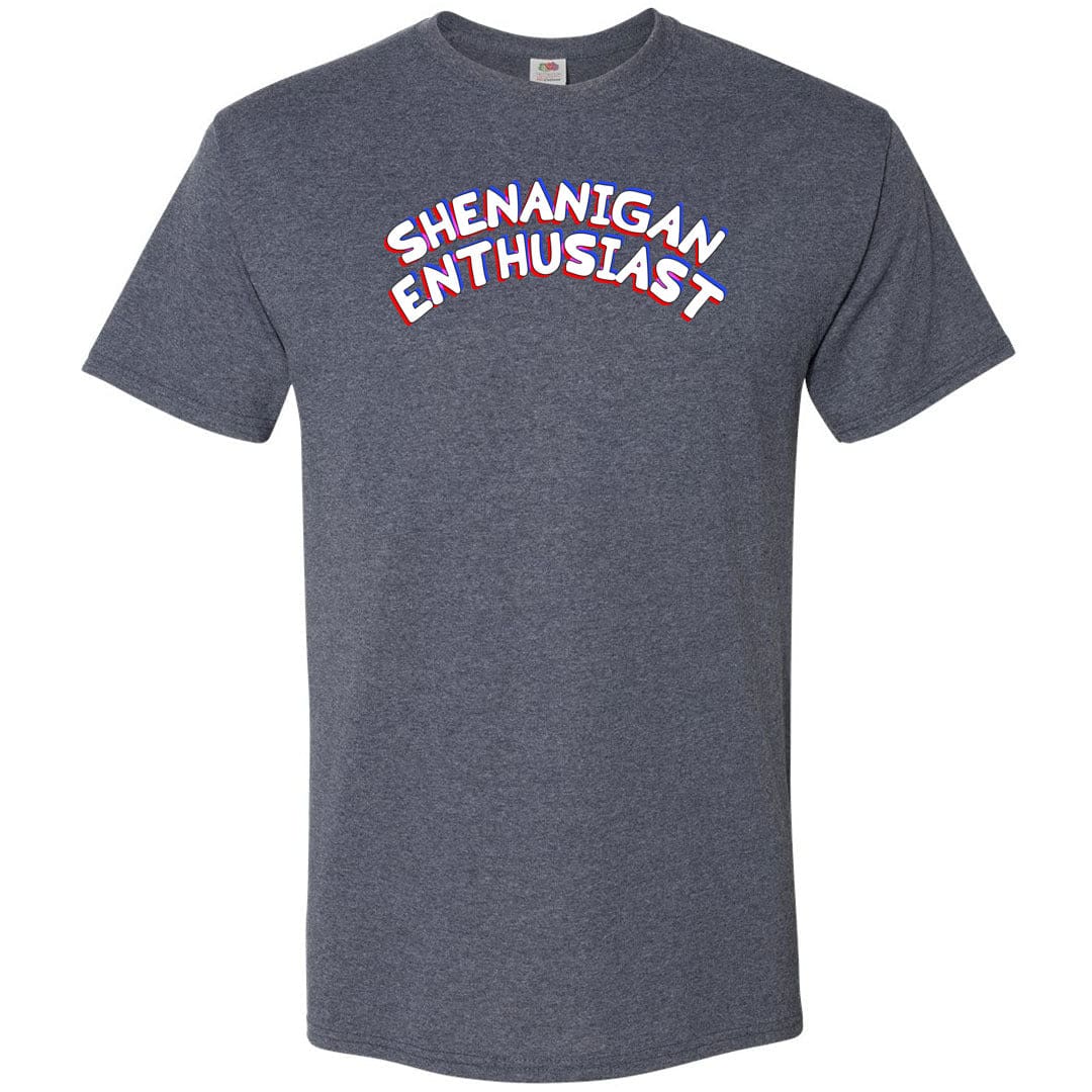 Shenanigan Enthusiast Unisex Classic Tee - Vintage Heather Navy / S