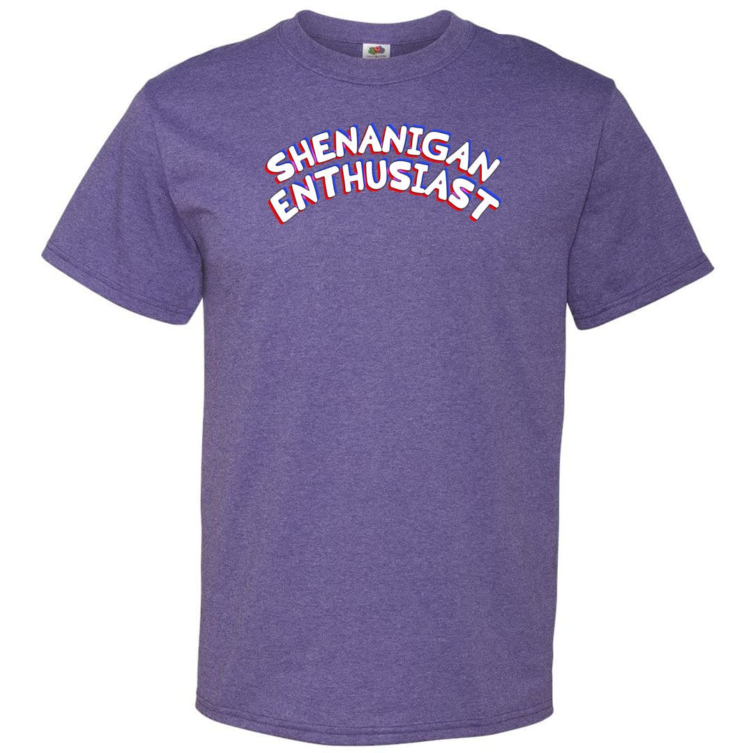 Shenanigan Enthusiast Unisex Classic Tee - Retro Heather Purple / S