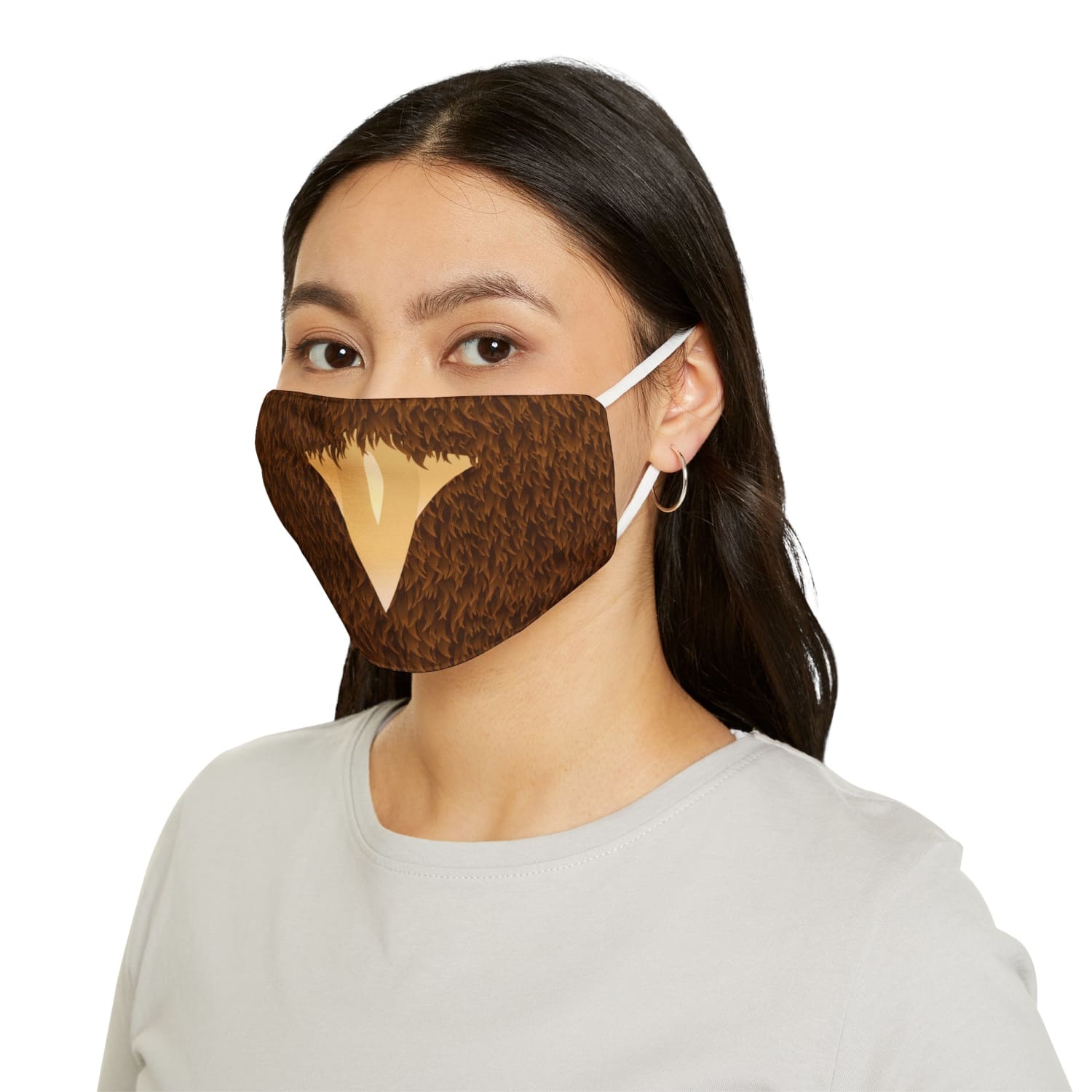 Snug-Fit Fabric Face Mask - 7.3’’ × 4.5’’ - Accessories