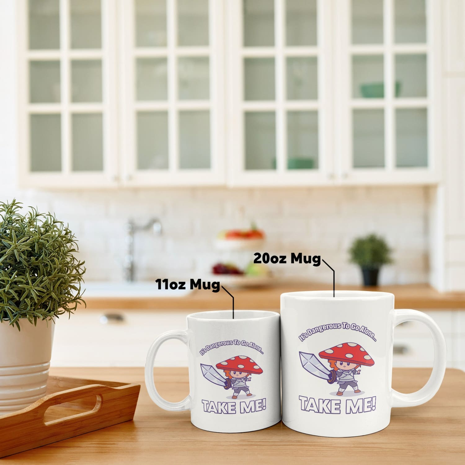 Take Me! 20oz White Mug - Full Wrap