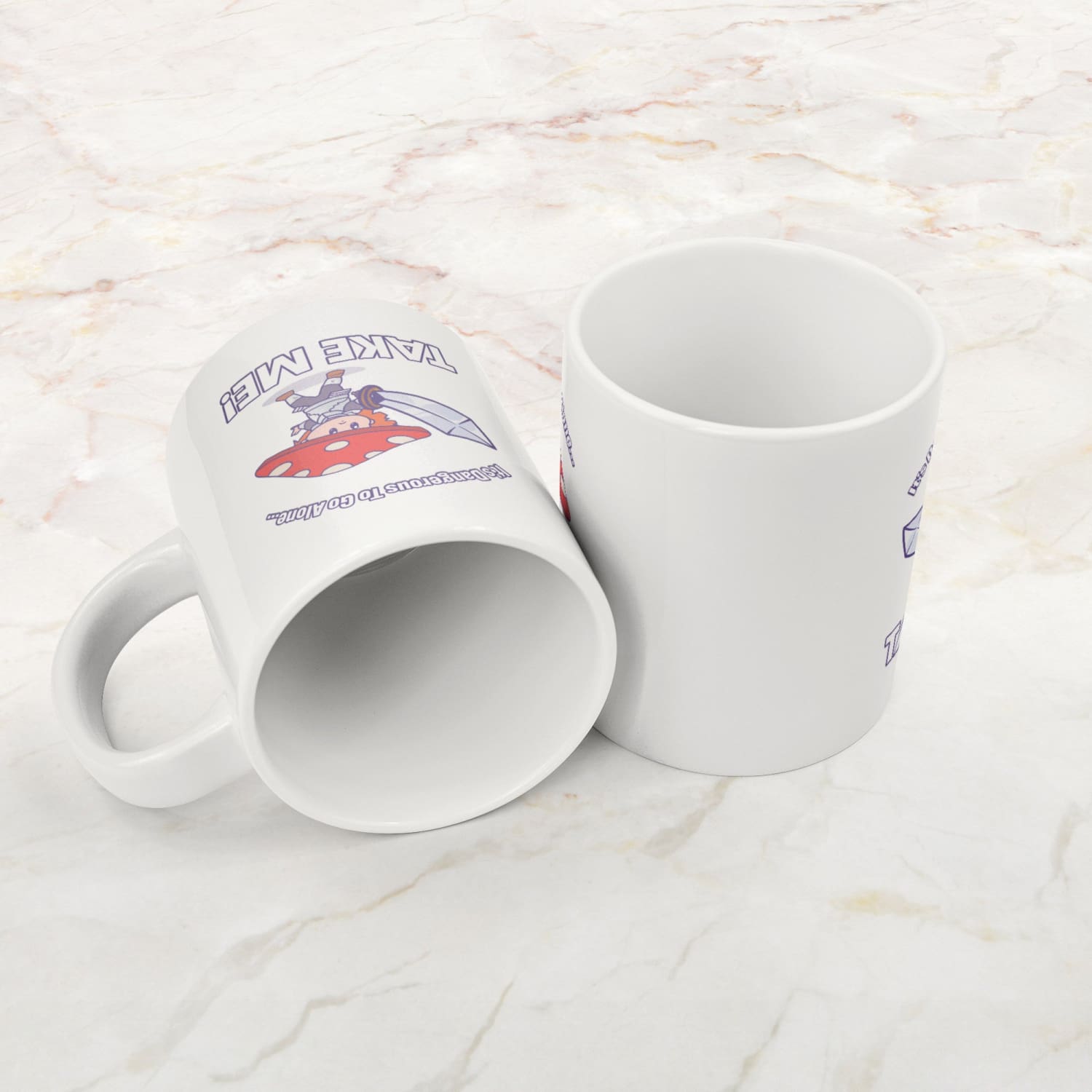 Take Me! 20oz White Mug - Full Wrap