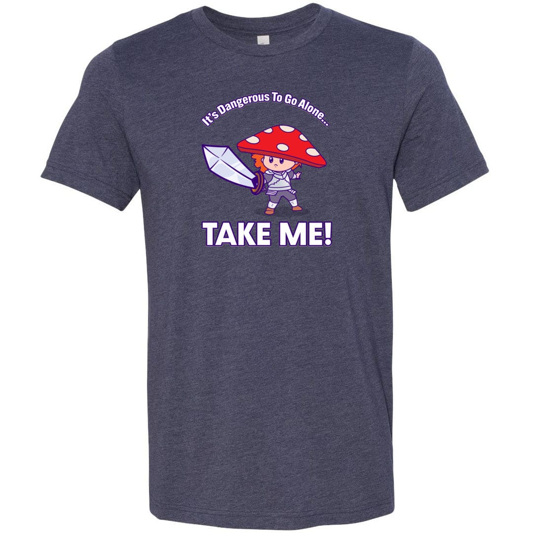 Take Me! Unisex Premium Tee - Heather Midnight Navy / XS