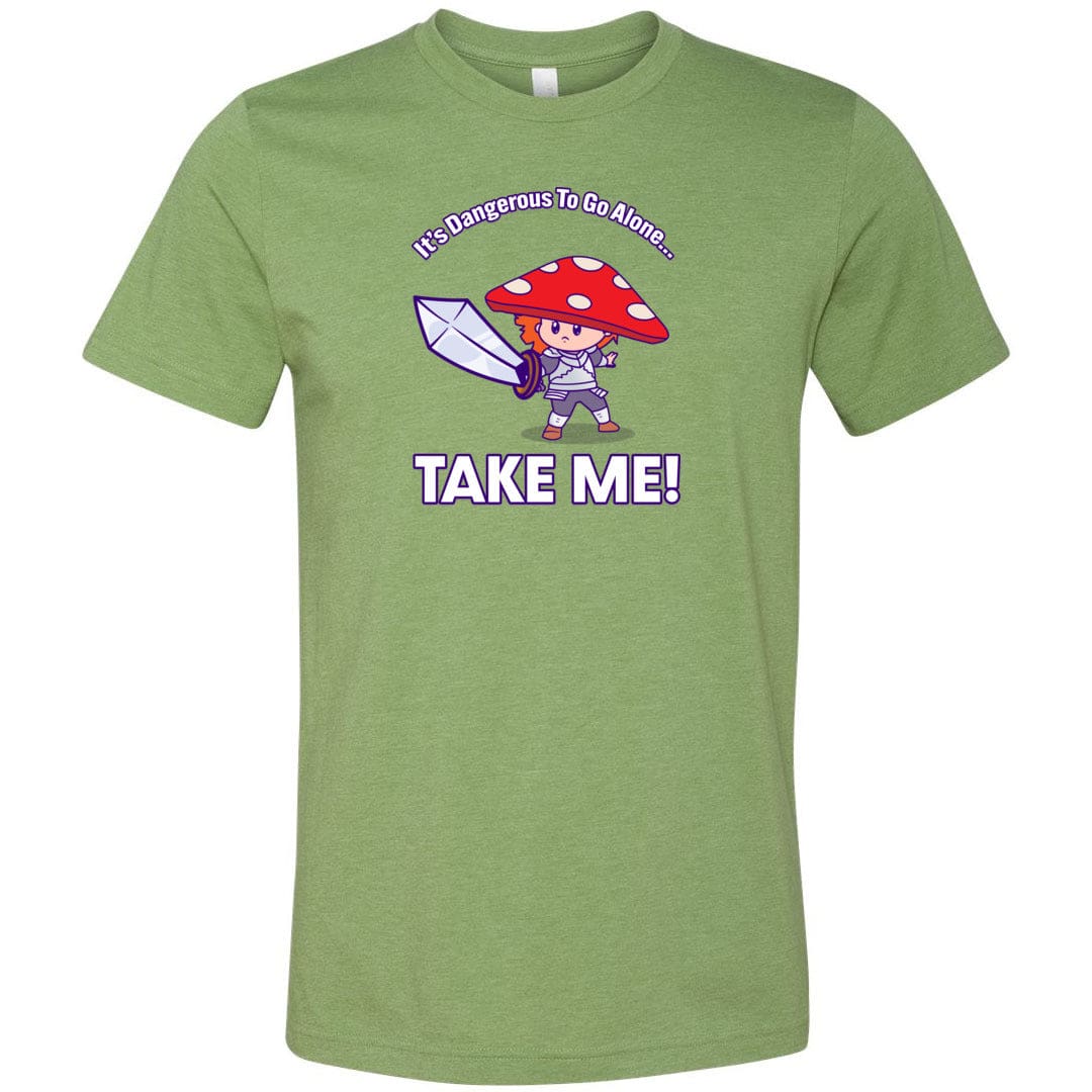 Take Me! Unisex Premium Tee - Heather Green / XS