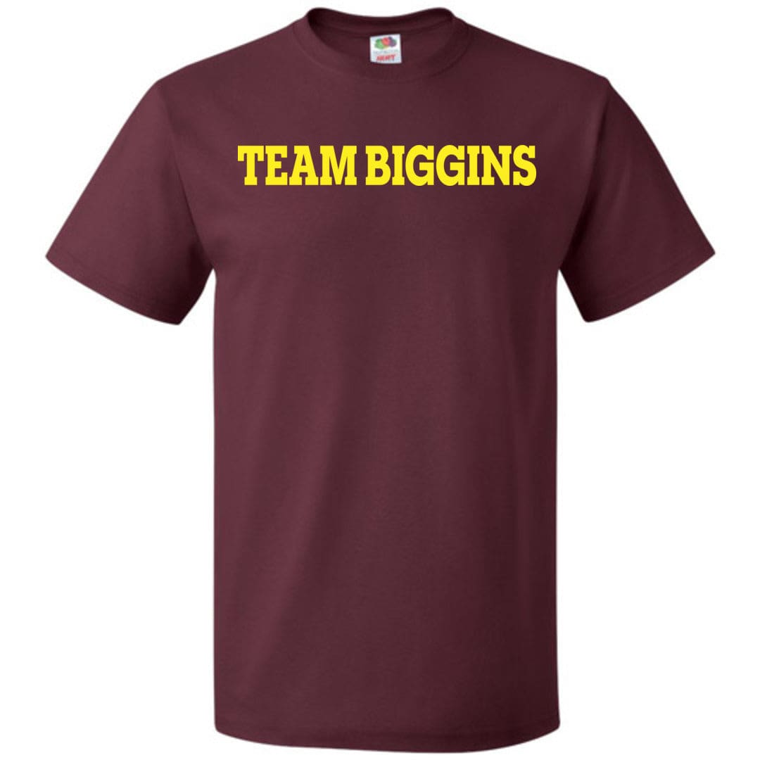 Team Biggins Unisex Classic Tee - Maroon / S
