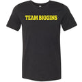 Team Biggins Unisex Premium Tee - Black Heather / XS