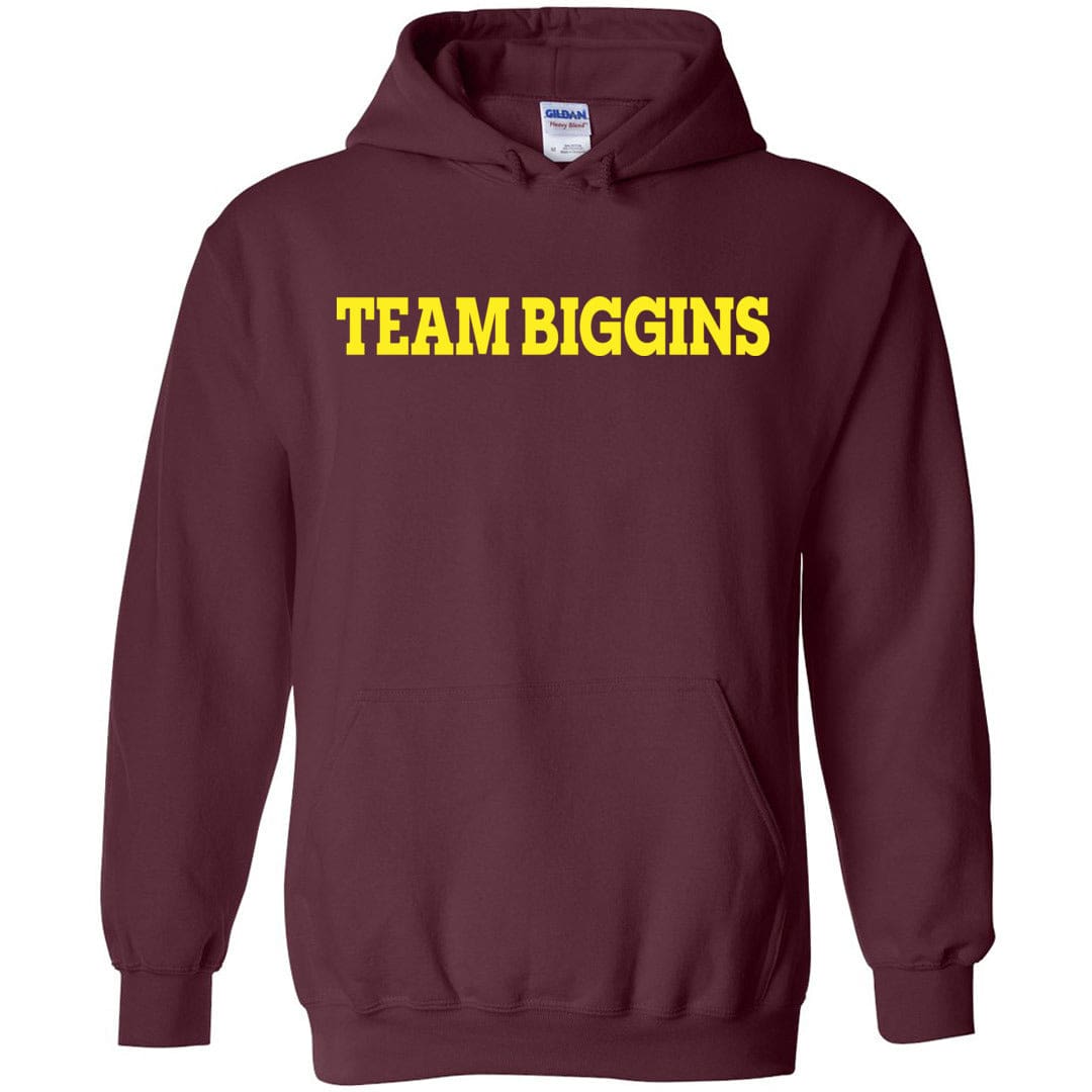 Team Biggins Unisex Pullover Hoodie - Maroon / S