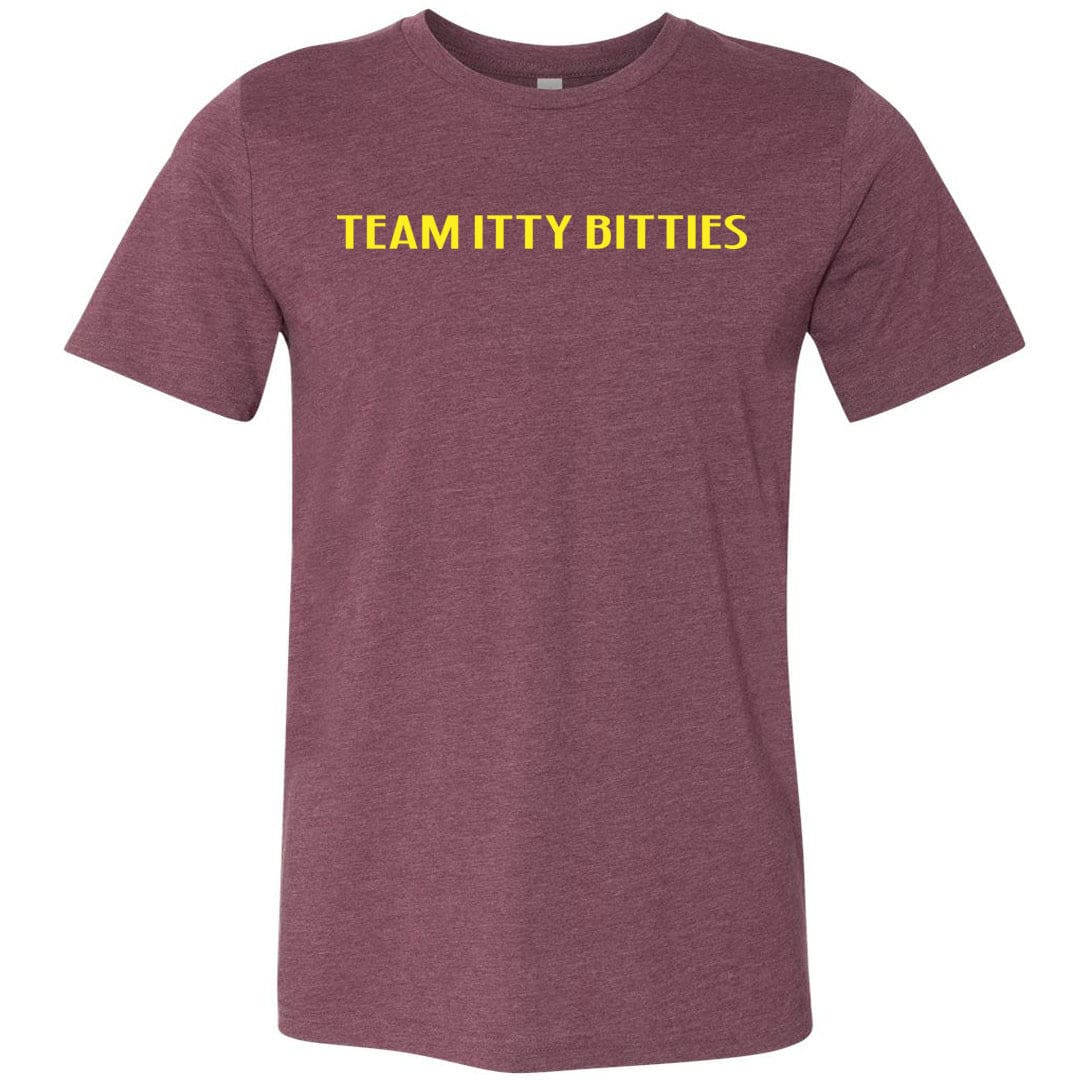 Team Itty Bitties Unisex Premium Tee - Heather Maroon / XS