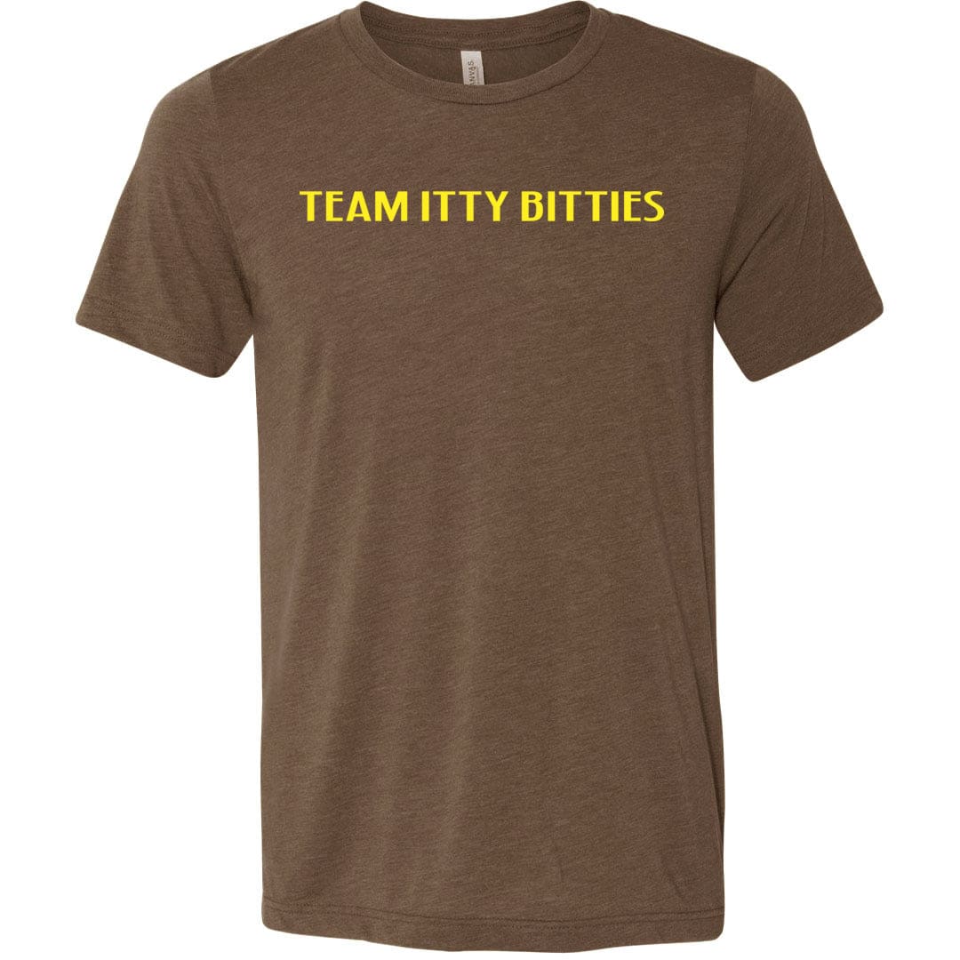Team Itty Bitties Unisex Premium Tee - Heather Brown / XS