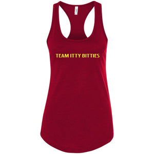 Team Itty Bitties Womens Premium Racerback Tank - Scarlet / S