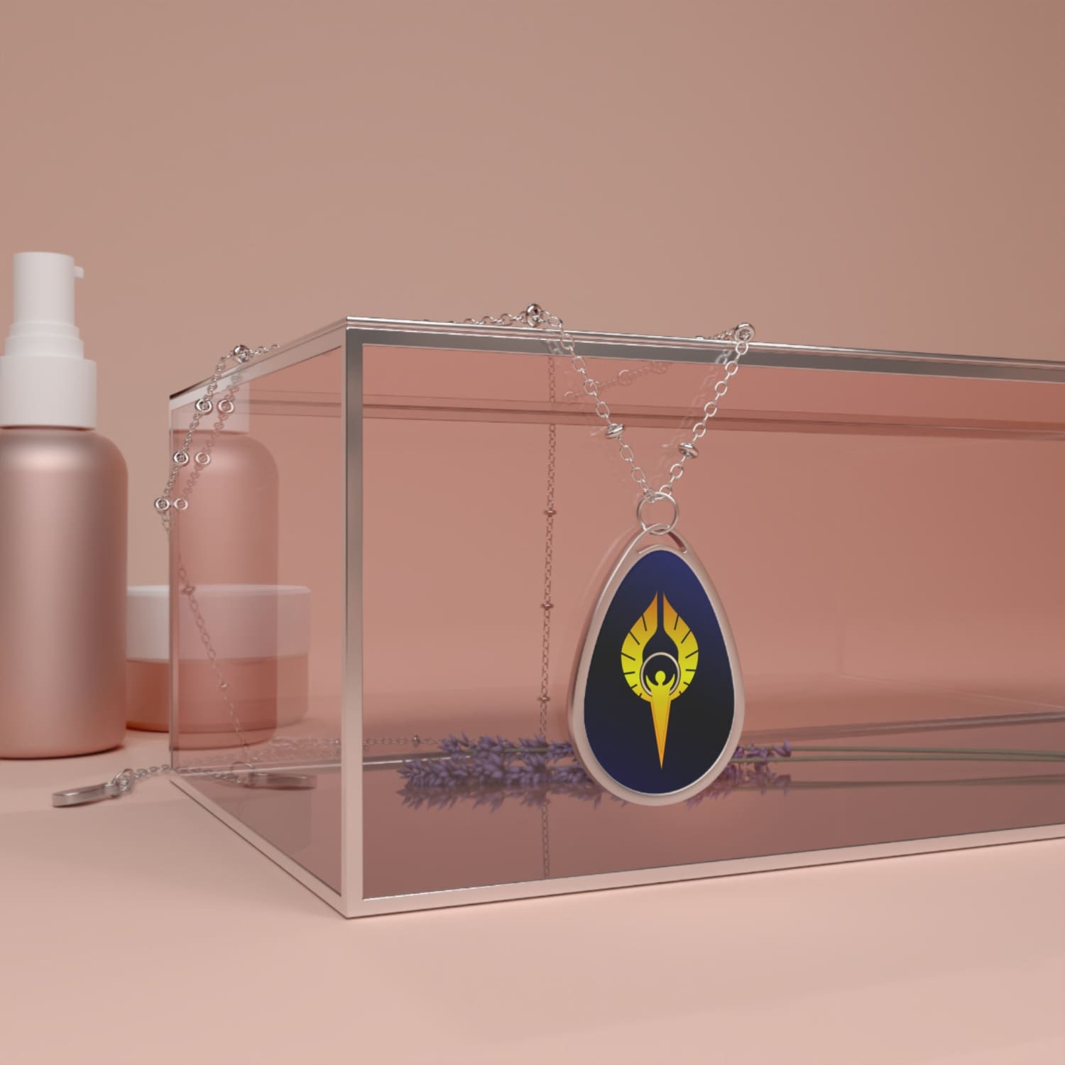 The Everlight - Sarenrae - The Dawnflower Holy Symbol Necklace - One Size / Silver - Accessories