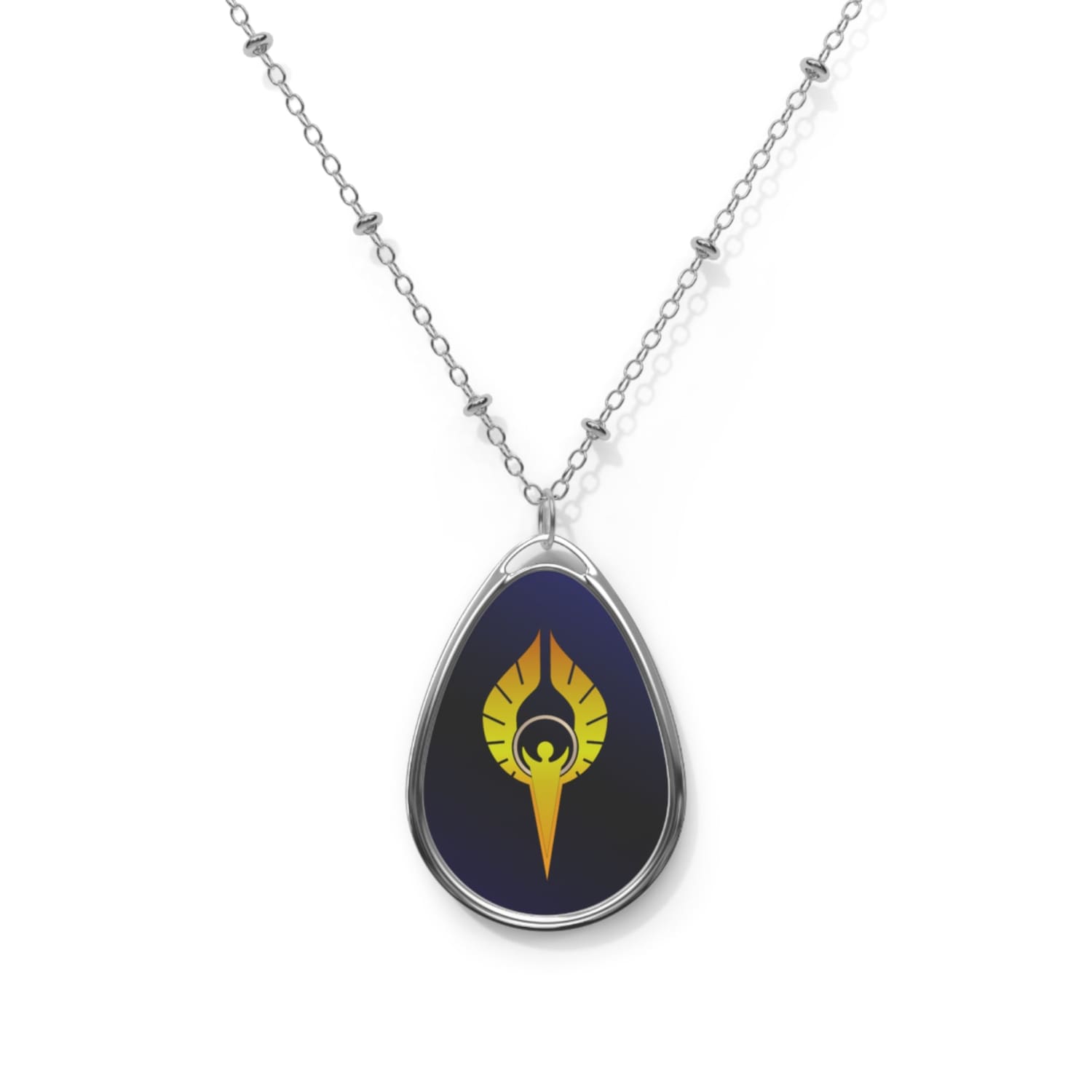 The Everlight - Sarenrae - The Dawnflower Holy Symbol Necklace - One Size / Silver - Accessories