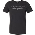The Gentleman Doth Protest Unisex Premium Tee - Black Heather / XS