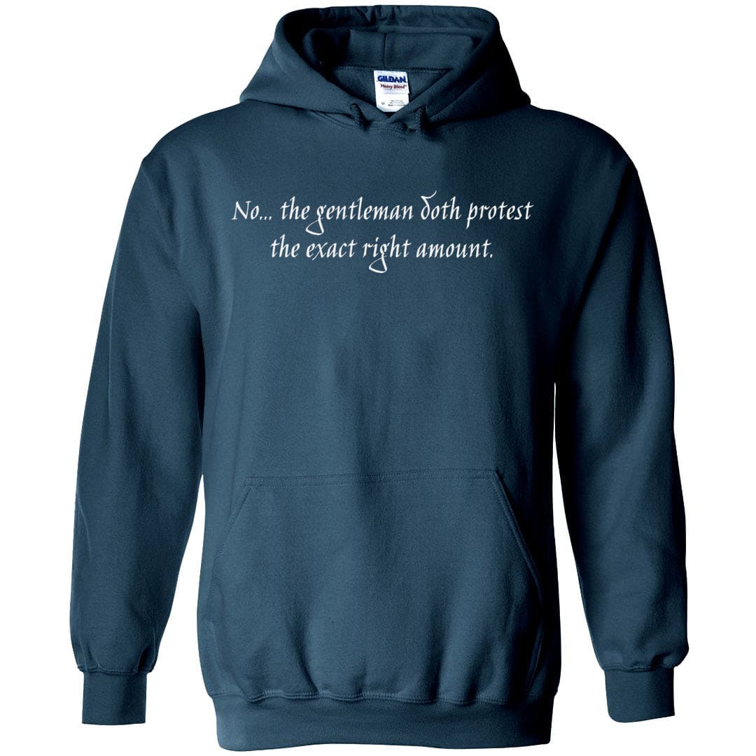 The Gentleman Doth Protest Unisex Pullover Hoodie - Legion Blue / S