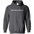 they/them/thicccc Unisex Pullover Hoodie - Charcoal / S