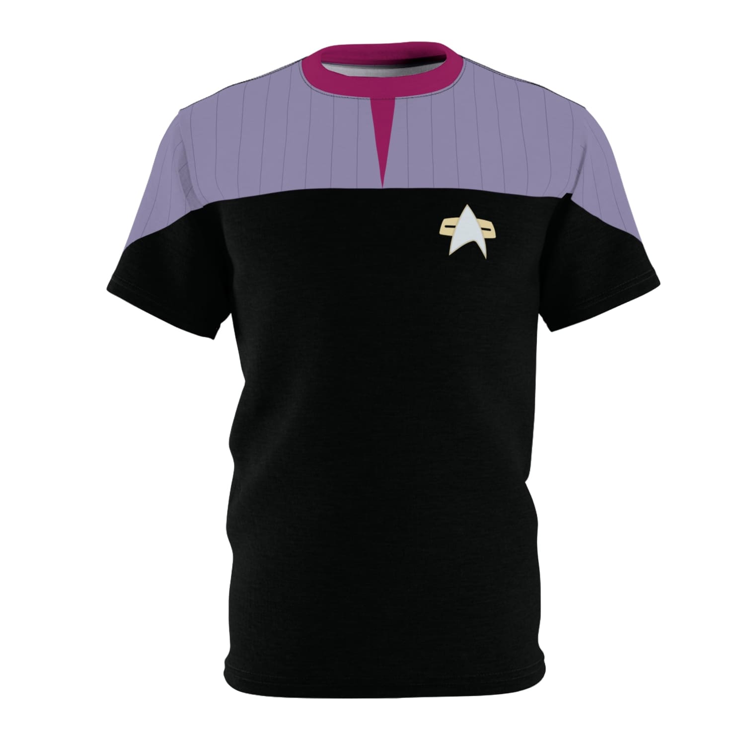 Trek Uniform Tee DS9 - Command Red - Unisex AOP Tee - Black stitching / 4 oz. / S - All Over Prints