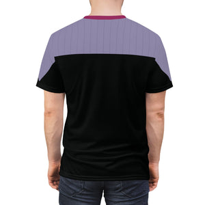 Trek Uniform Tee DS9 - Command Red - Unisex AOP Tee - All Over Prints