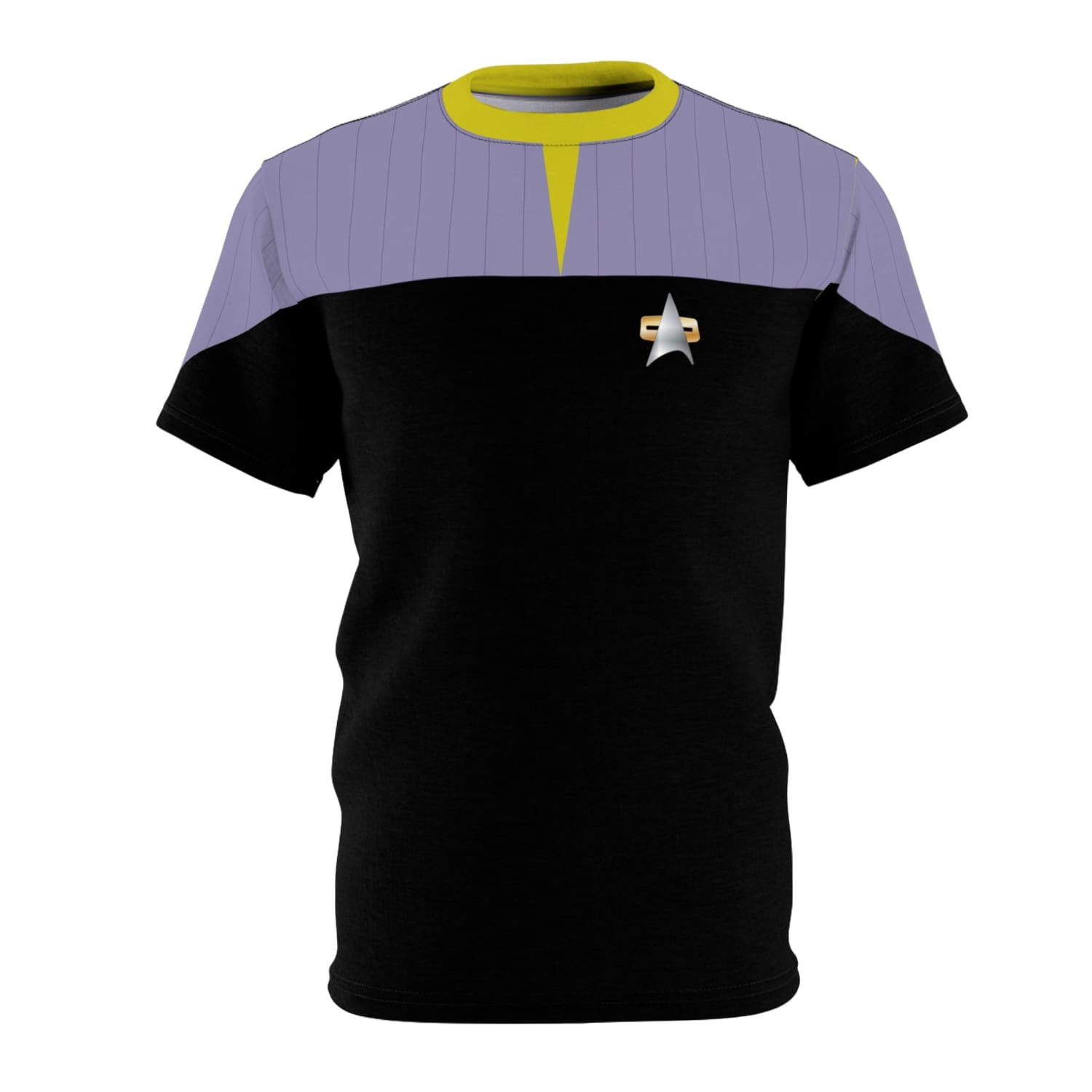 Trek Uniform Tee DS9 - Operations Gold Unisex AOP Black stitching / 4 oz. S All Over Prints