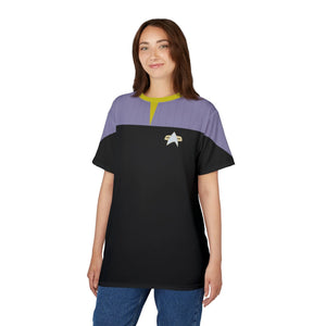 Trek Uniform Tee DS9 - Operations Gold - Unisex AOP Tee - All Over Prints