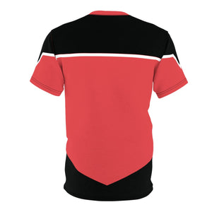 Trek Uniform Tee Lower Decks - Command Red Unisex AOP All Over Prints
