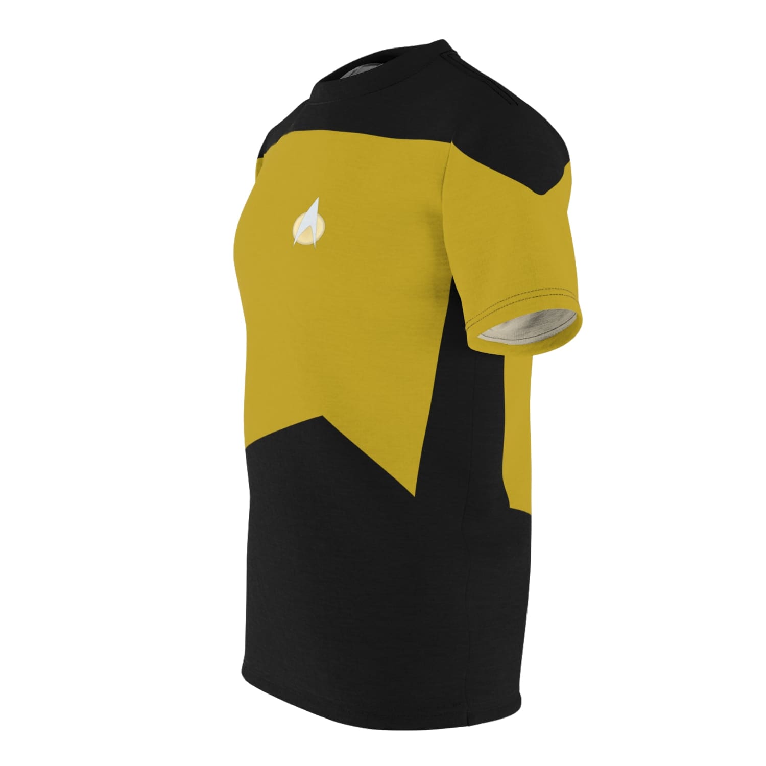 Trek Uniform Tee TNG - Operations Gold - Unisex AOP Tee - All Over Prints