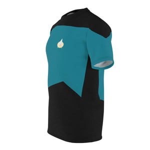 Trek Uniform Tee TNG - Sciences Blue - Unisex AOP Tee - All Over Prints