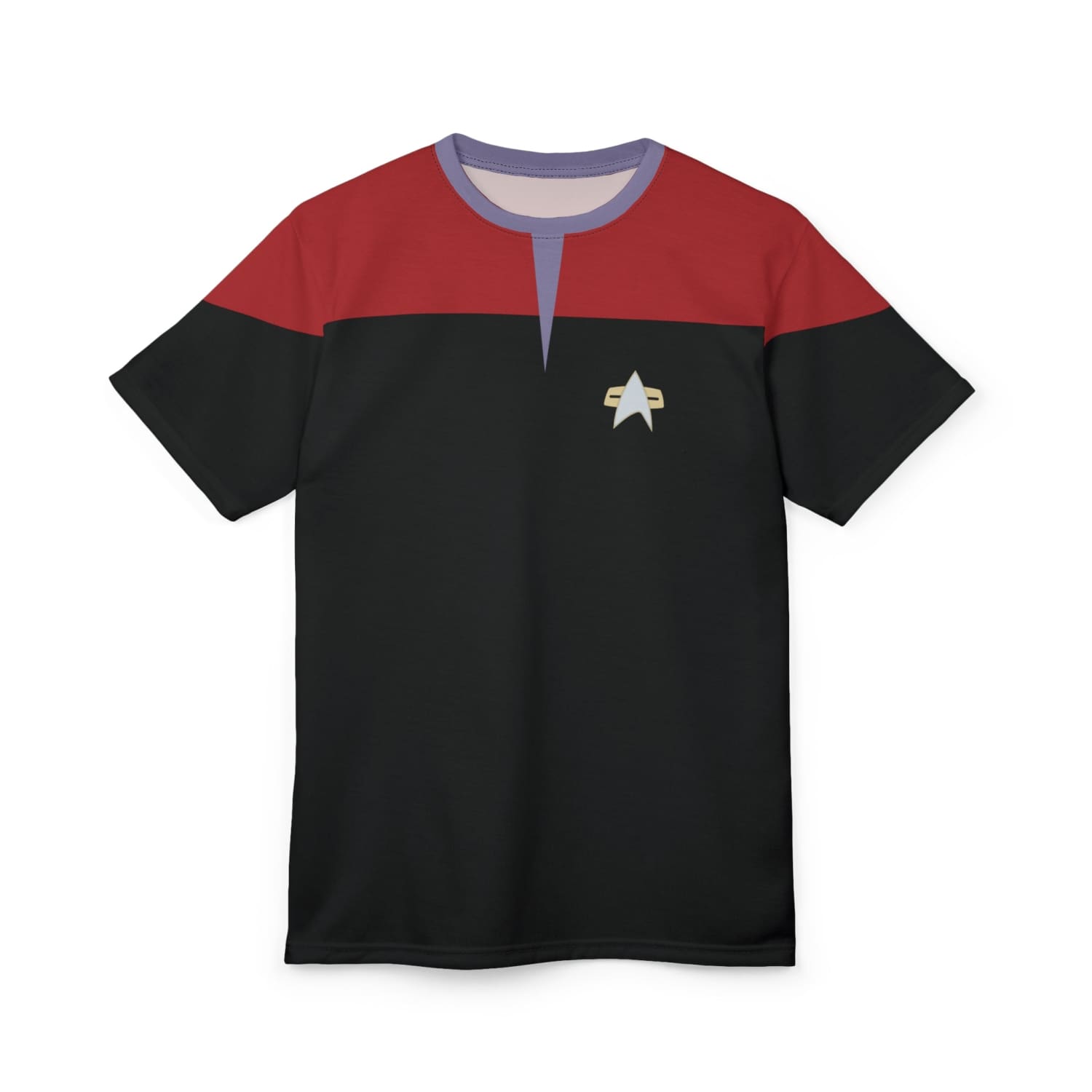 Trek Uniform Tee Voyager - Command Red - Unisex AOP Tee - All Over Prints