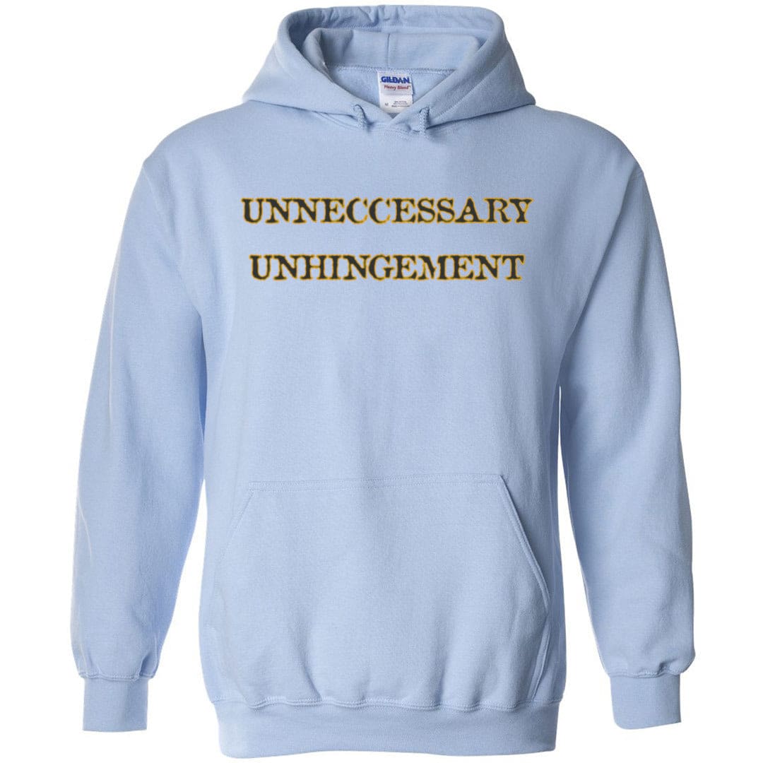 Unneccessary Unhingement Unisex Pullover Hoodie - Light Blue / S