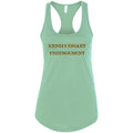 Unneccessary Unhingement Womens Premium Racerback Tank - Mint / S