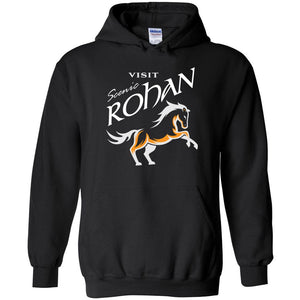 Visit Scenic Rohan Unisex Pullover Hoodie - Black / S
