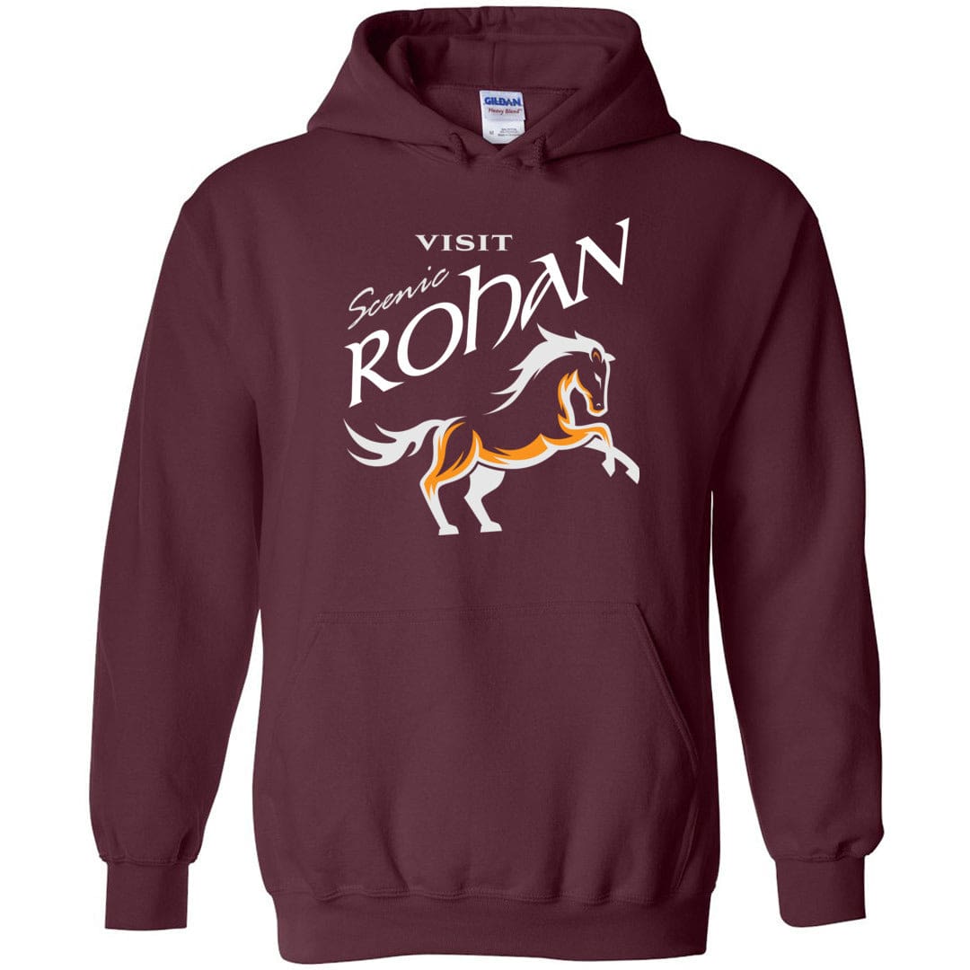 Visit Scenic Rohan Unisex Pullover Hoodie - Maroon / S