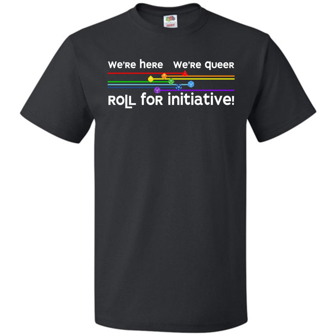 We’re Here We’re Queer Roll for Initiative Unisex Classic Tee - Black / S
