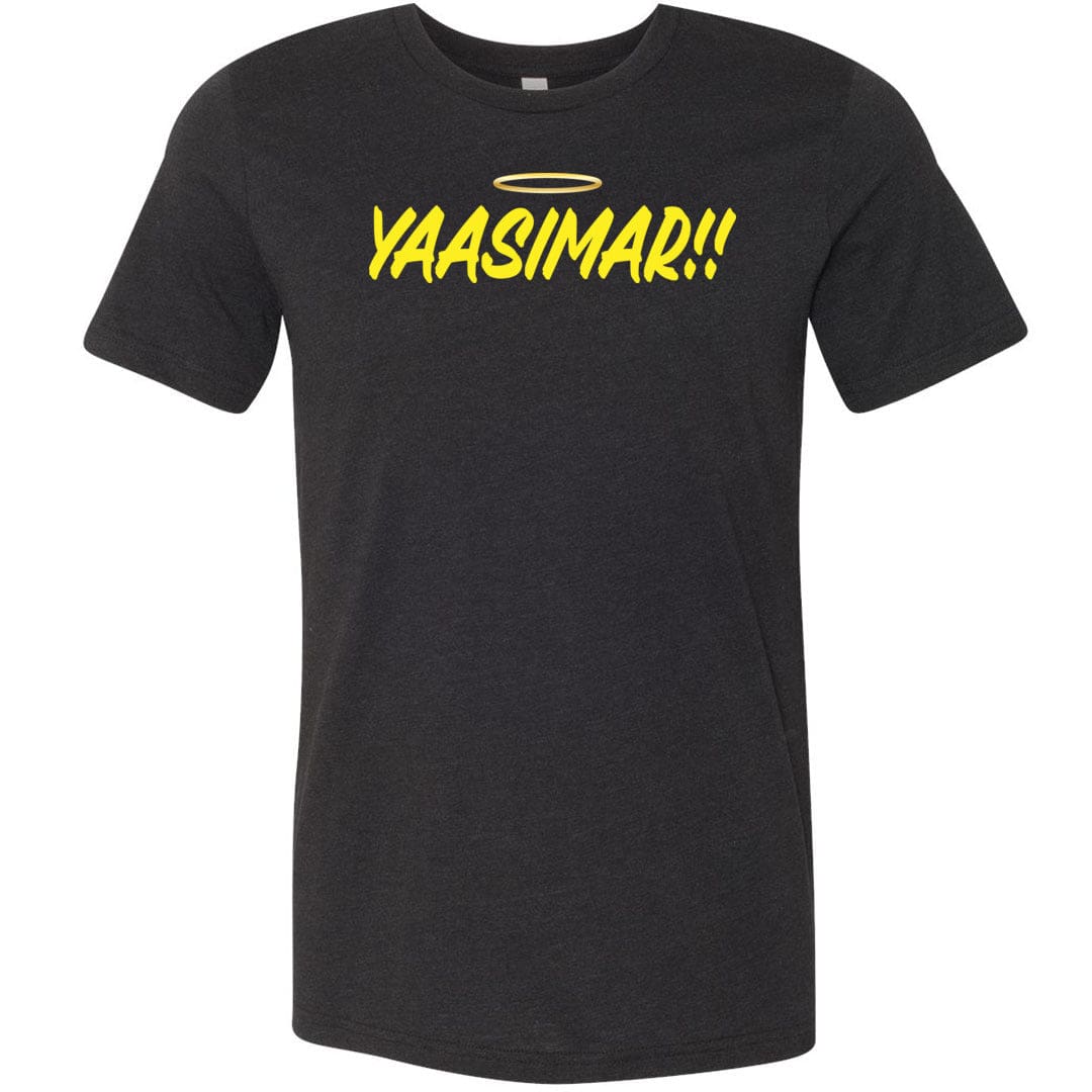 YAASIMAR!! Unisex Premium Tee - Black Heather / XS