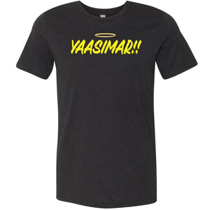 YAASIMAR!! Unisex Premium Tee - Black Heather / XS