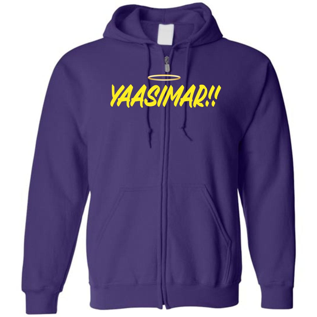 YAASIMAR!! Unisex Zip Hoodie - Purple / S