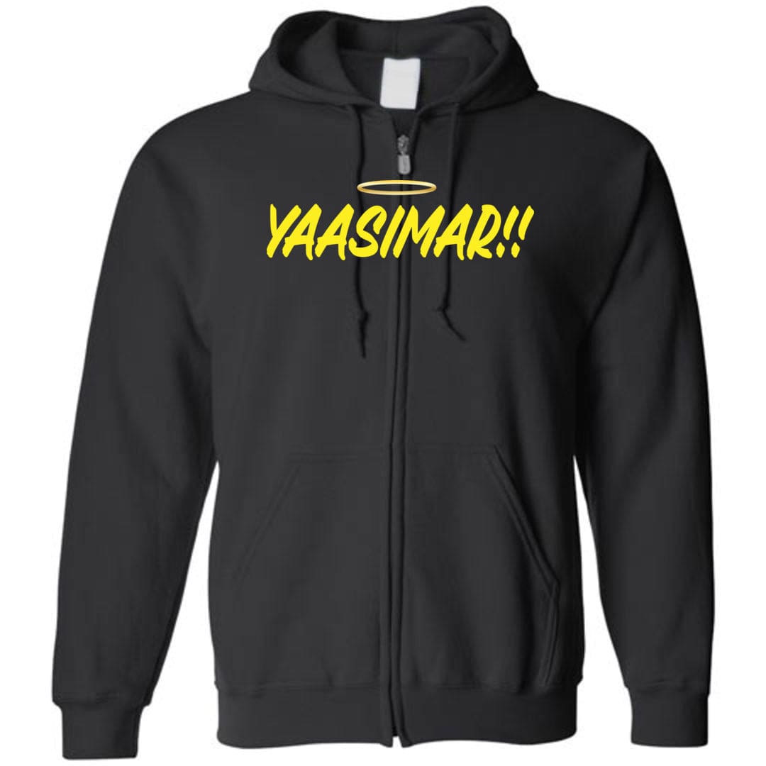 YAASIMAR!! Unisex Zip Hoodie - Black / S