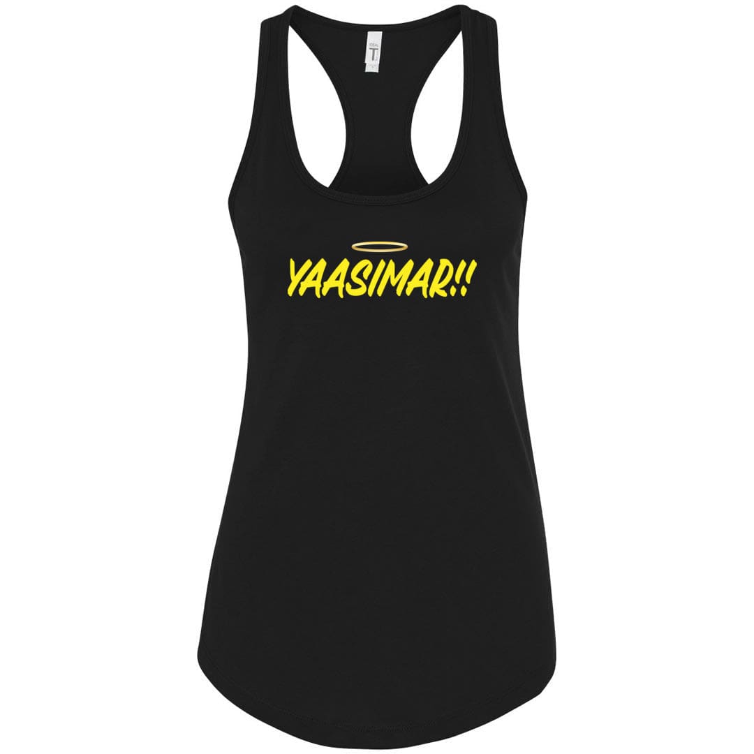 YAASIMAR!! Womens Racerback Tank - Black / XS