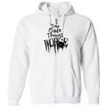 You Made Things WORSE Unisex Zip Hoodie - White / S