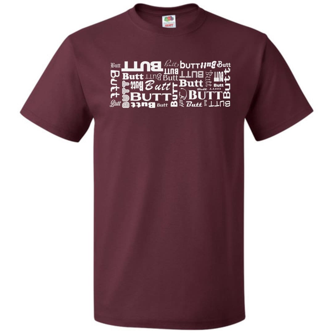 32 Butts Unisex Classic Tee - Maroon / S