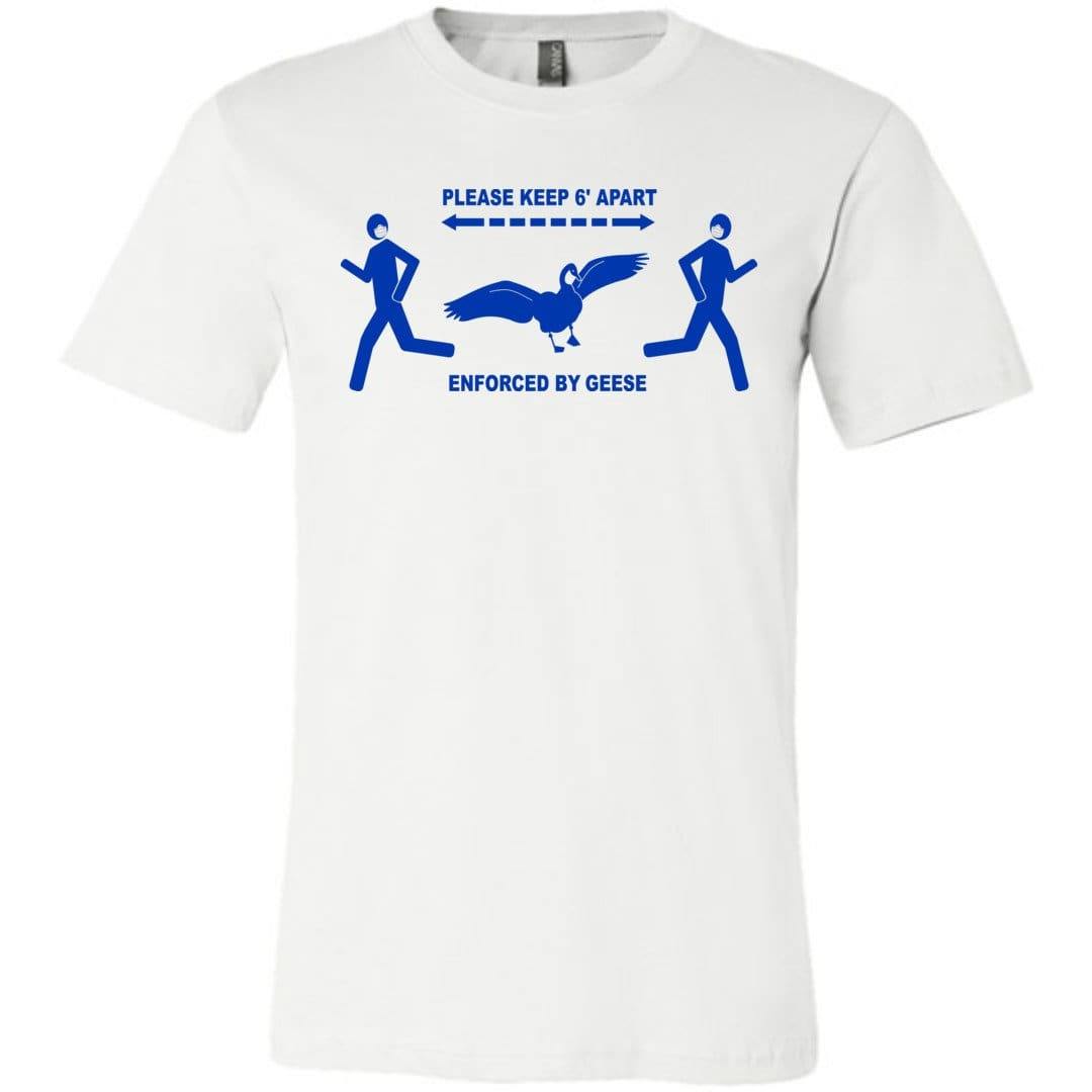 6 Feet of Geese Light Unisex Premium Tee - White / XS
