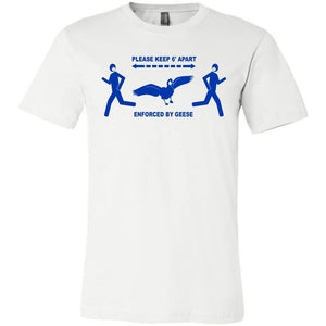 6 Feet of Geese Light Unisex Premium Tee - White / XS