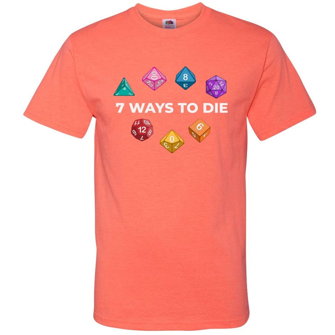 7 Ways To Die Dark Unisex Classic Tee - Retro Heather Coral / S