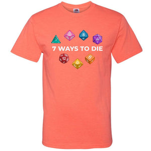 7 Ways To Die Dark Unisex Classic Tee - Retro Heather Coral / S