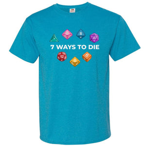 7 Ways To Die Dark Unisex Classic Tee - Turquoise Heather / S