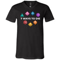 7 Ways To Die Dark Unisex Premium V-Neck Tee - Black / S