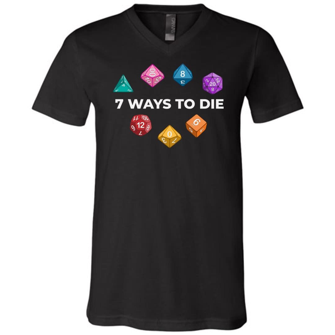7 Ways To Die Dark Unisex Premium V-Neck Tee - Black / S