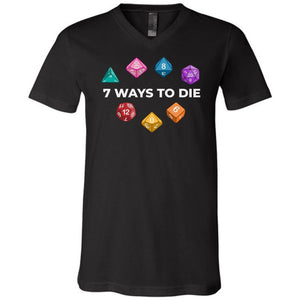 7 Ways To Die Dark Unisex Premium V-Neck Tee - Black / S